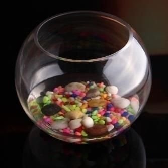 Round Clear Vase (Dome)